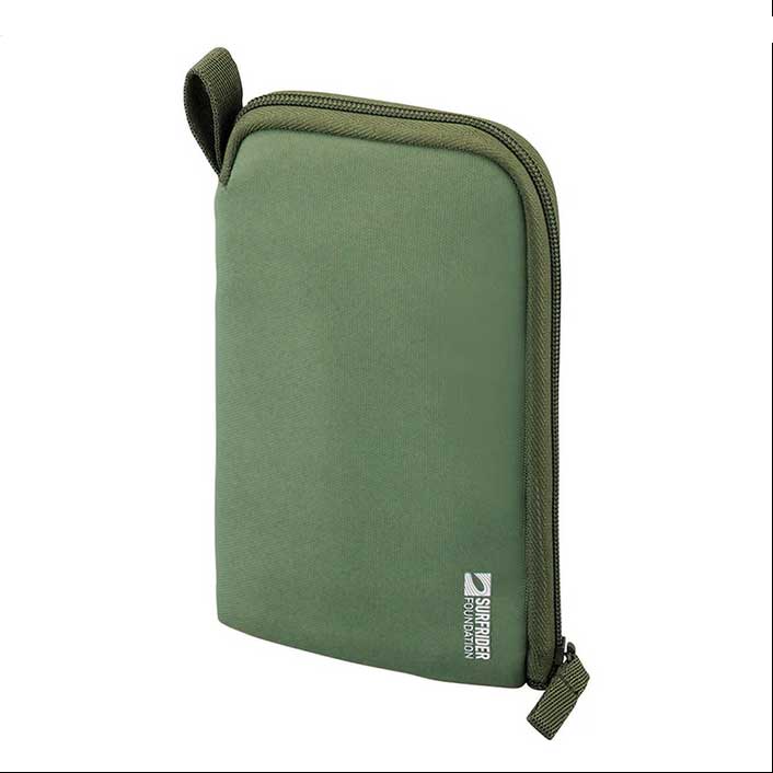 （まとめ買い）SFJコラボ スタンドペンポーチ L字自立するペンポーチ 収納18本 シーウィードグリーン A-3201-22 [x3]