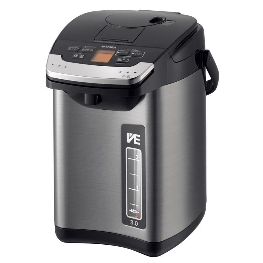 タイガー魔法瓶 TIGER 電気ポット PIG-H300-K 蒸気レスVE電気まほうびん とく子さん 3.0L ブラック