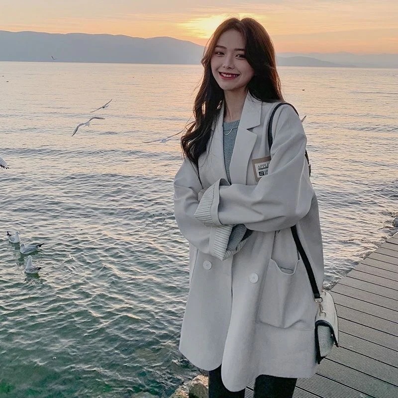 25はボアで決まりひと足お先にボア ジャケット スーツ スーツジャケット ジャケット 25 韓国 ファッション ブレザー スーツ ジャケット