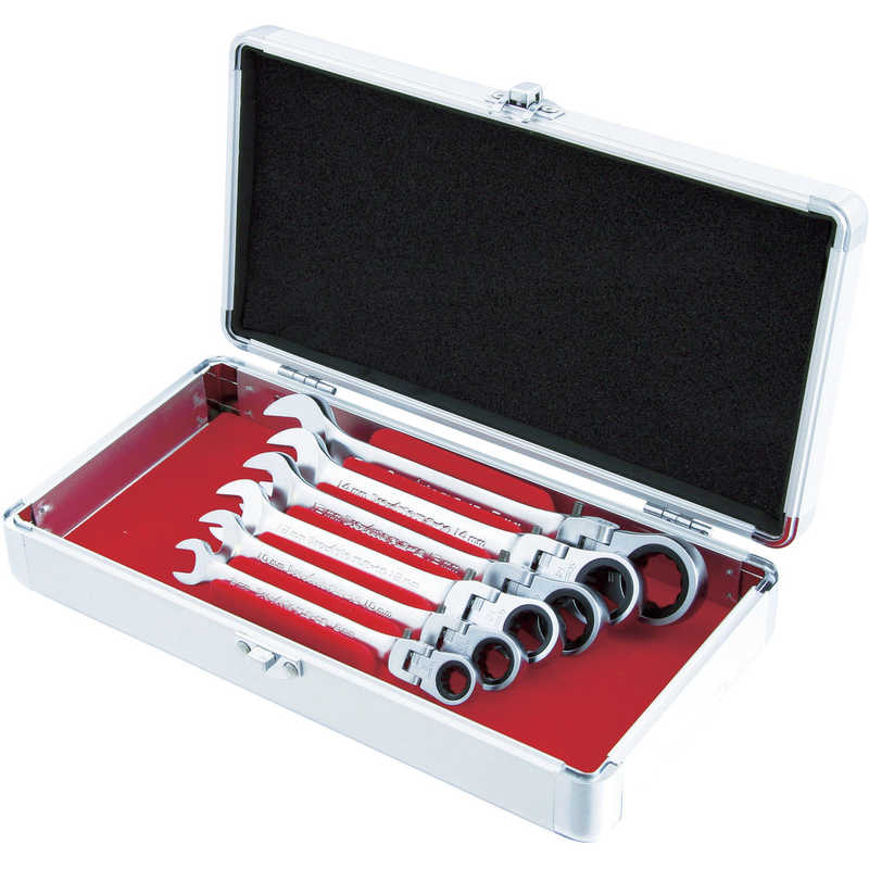 スエカゲツール　6本組フレックスロックギアレンチセット　FLG6S