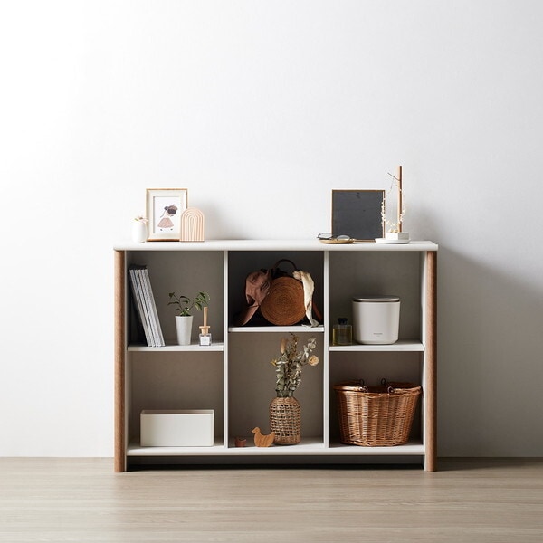 NOC-8012ST-WH ホワイト×ナチュラル シェルフ