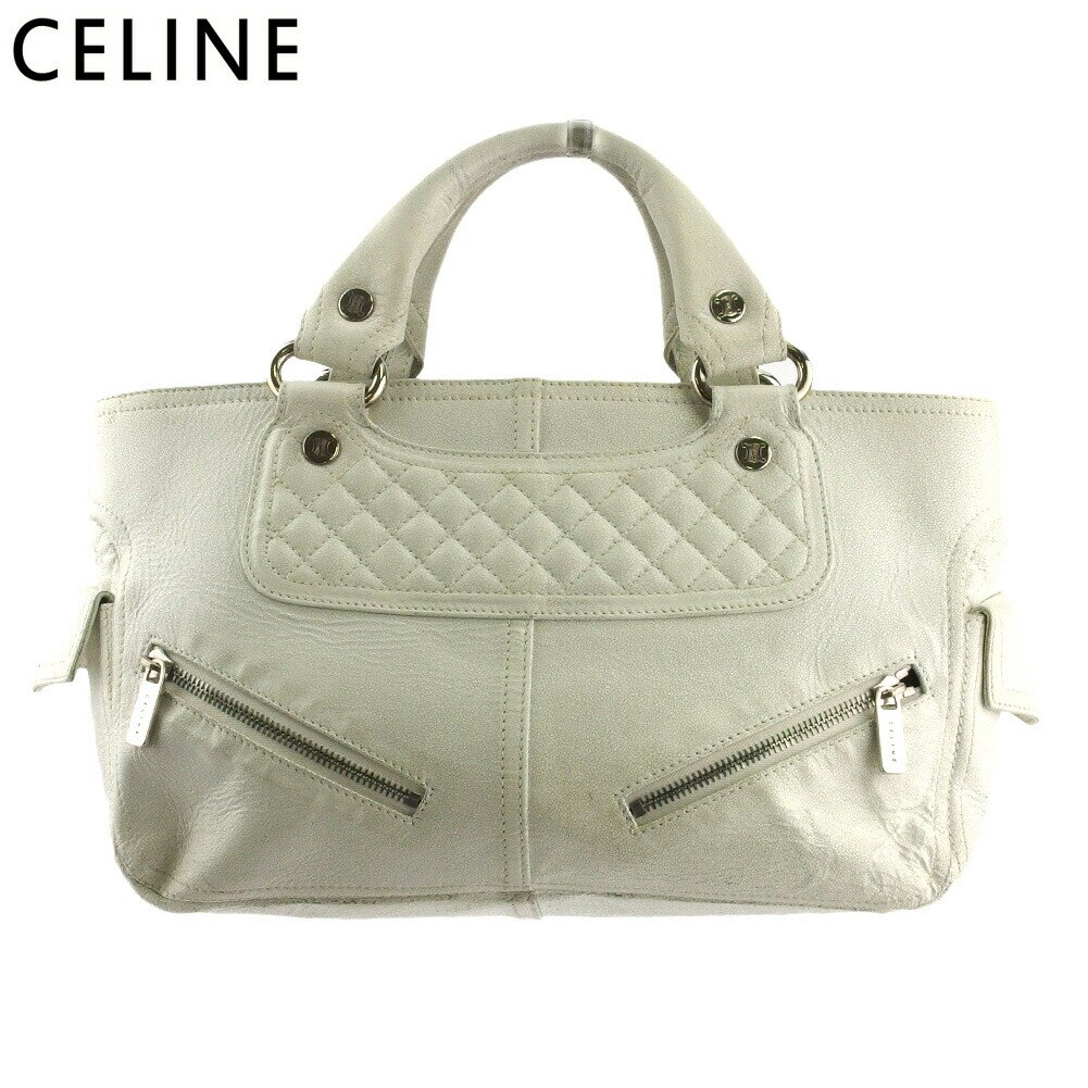 トートバッグ トート ハンドバッグ ブギーバッグ レディース ホワイト 白 シルバー 中古 35,140円