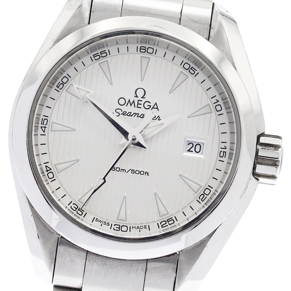 オメガ OMEGA 231.10.30.60.02.001 シーマスター アクアテラ デイト クォーツ レディース _893693【中古】