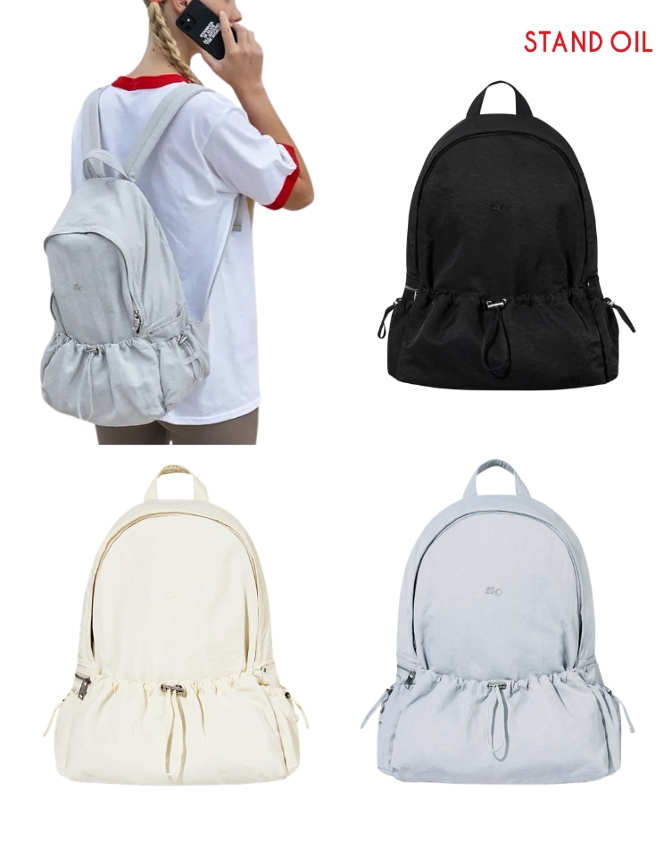 [正規品] 韓国限定 人気 ファッショントレンド バッグ Tied Backpack (3色)