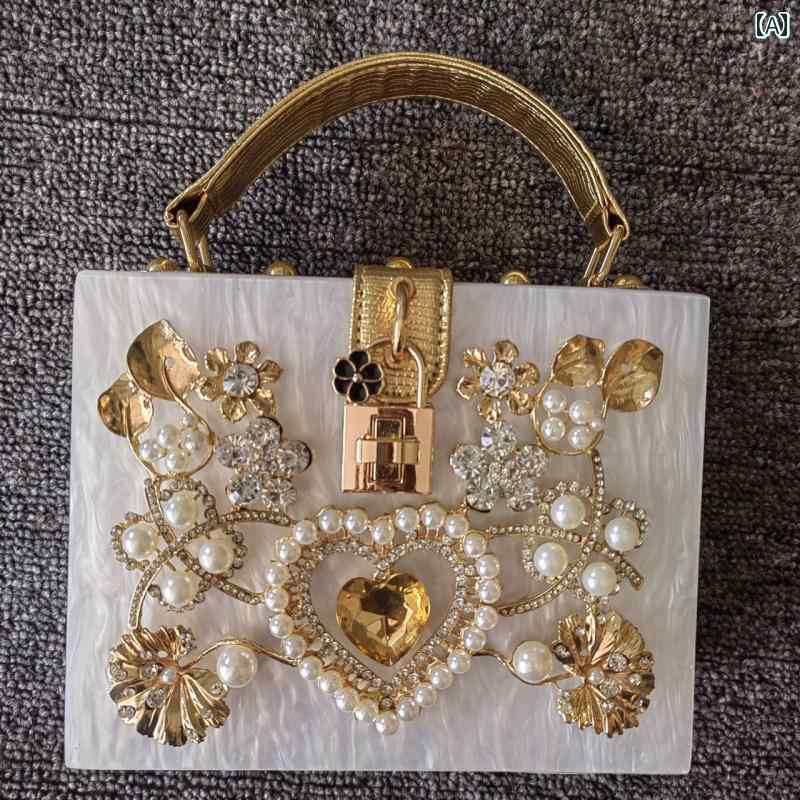 パーティーバッグ レディース 華やか クロスボーダー アクリル ディナー クラウド グ ー ツケース 化粧品 ファッション スクエア クロス ボディバッグ アクリル