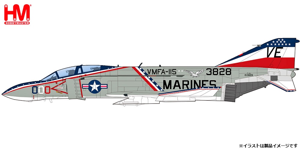 ホビーマスター 1/72 F-4J Phantom II153828 US Marines MCAS Iwakuni 1976【HA19078】 塗装済完成品 HA19078 F-4J Phantom