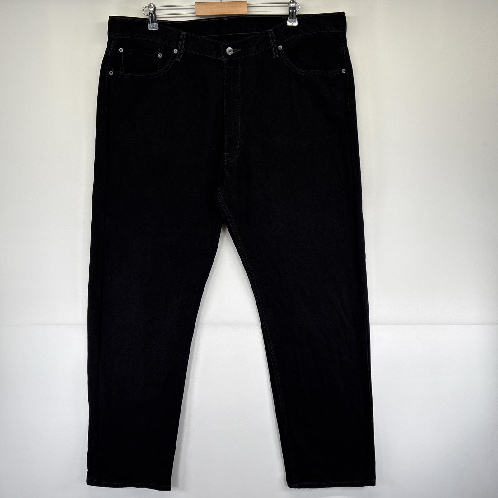 古着 デニムパンツ 505 ストレート ジーパン ジーンズ 色落ち 長ズボン 5ポケット w44 L34 ブラック メンズ