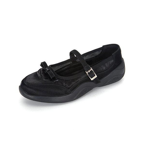 M. ケシ リボン カジュアル メリージェーン ブラック 516623206UA