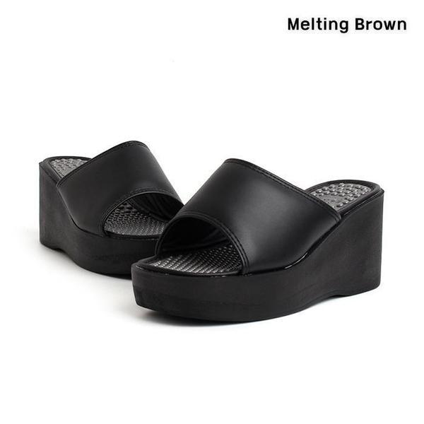 女性カジュアル厚底スリッパ オフィス室内履き 7cm