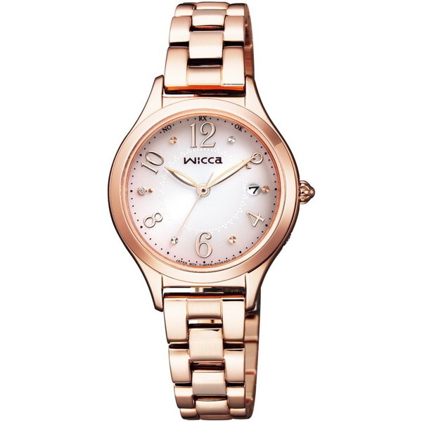 KS1-261-91 wicca (ウィッカ) ソーラー電波腕時計 (レディースウォッチ)