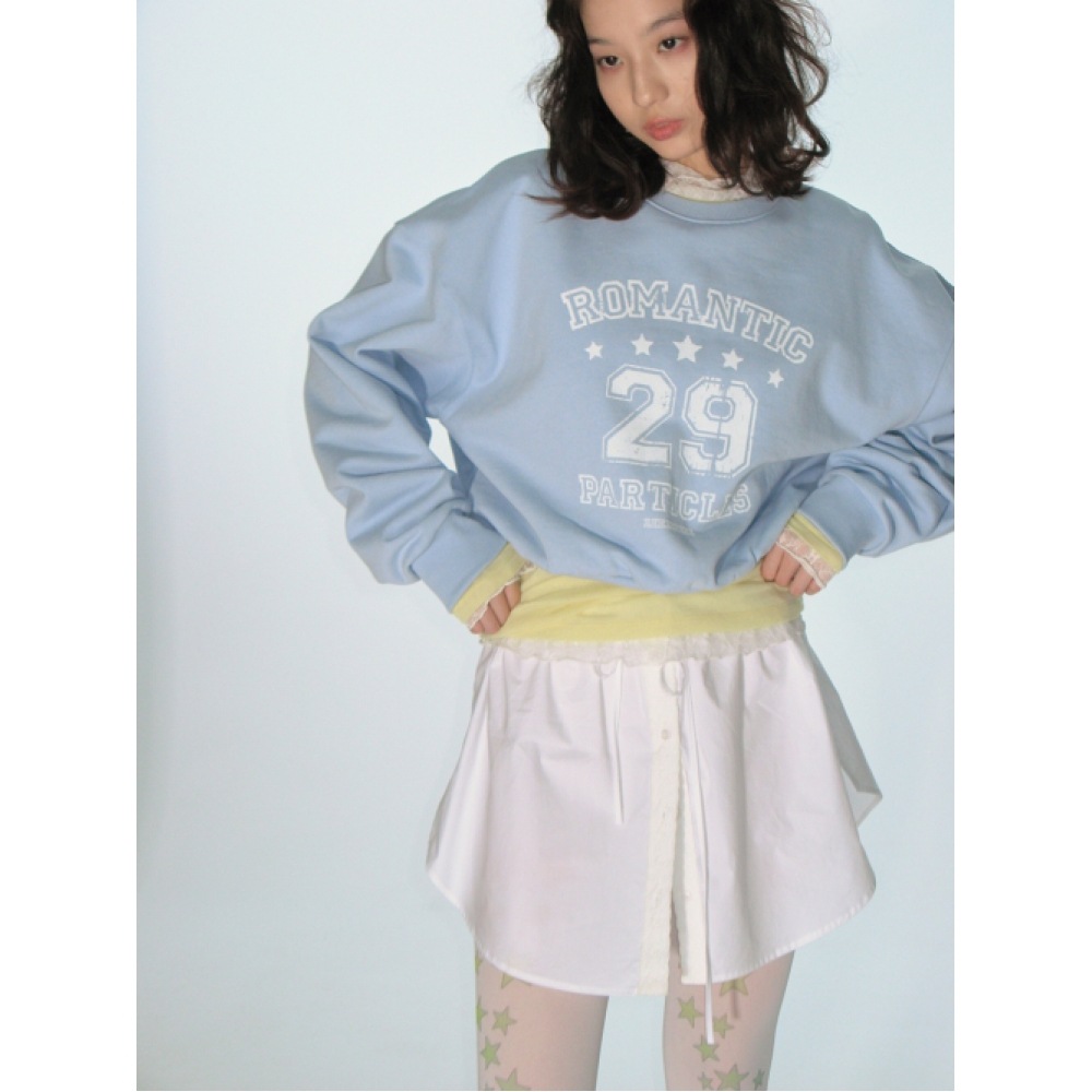 ZEEZEEZEE シャツレイヤードスカート