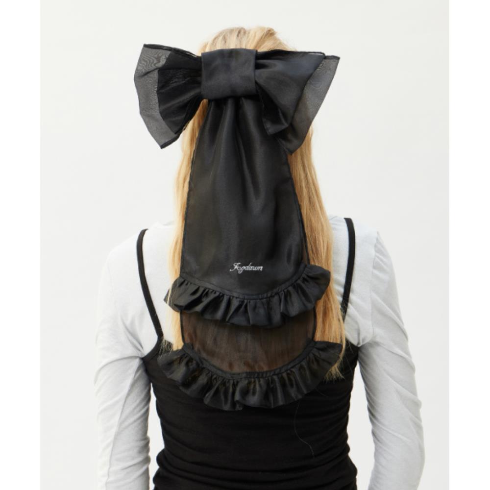 fogdawn Ribbon Ruffle Hair Pin black DA24FAC003BK 6,820円