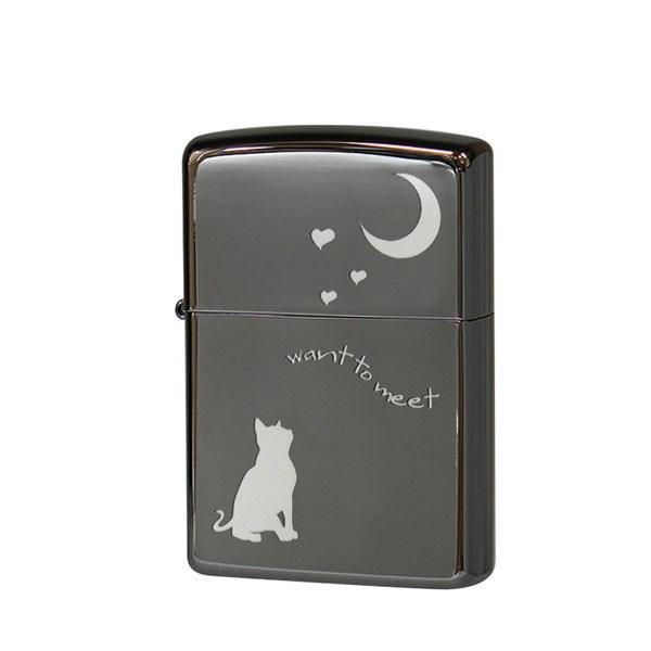 ZIPPO ジッポ― ライター キャット＆ムーン 猫 2CAT-BNA