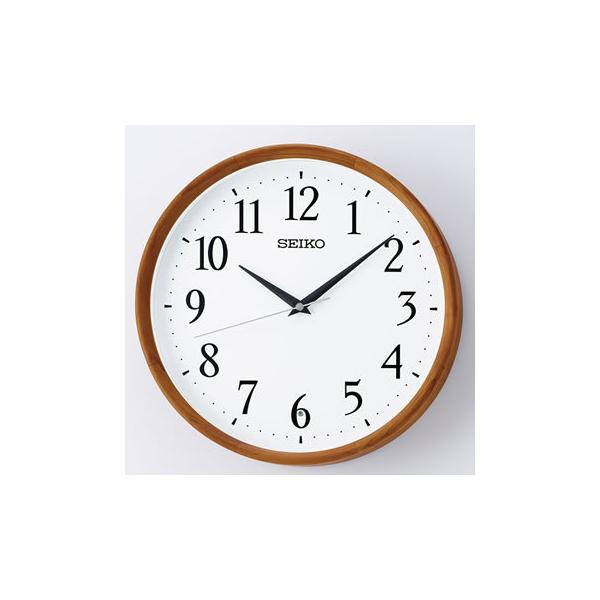KX264B セイコー 掛け時計 電波クロック 壁掛け時計 円形 木枠 ナチュラル