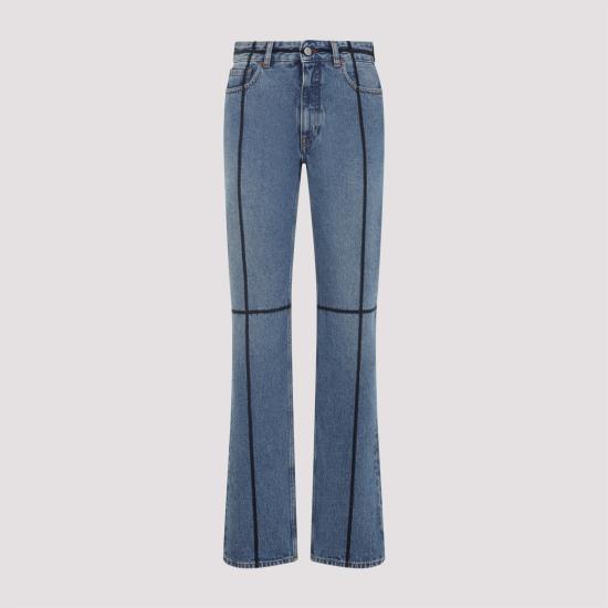 MM6 MAISON MARGIELA Women Denim Pants S52LA0261 M30018 967 MEDIUM BLUE