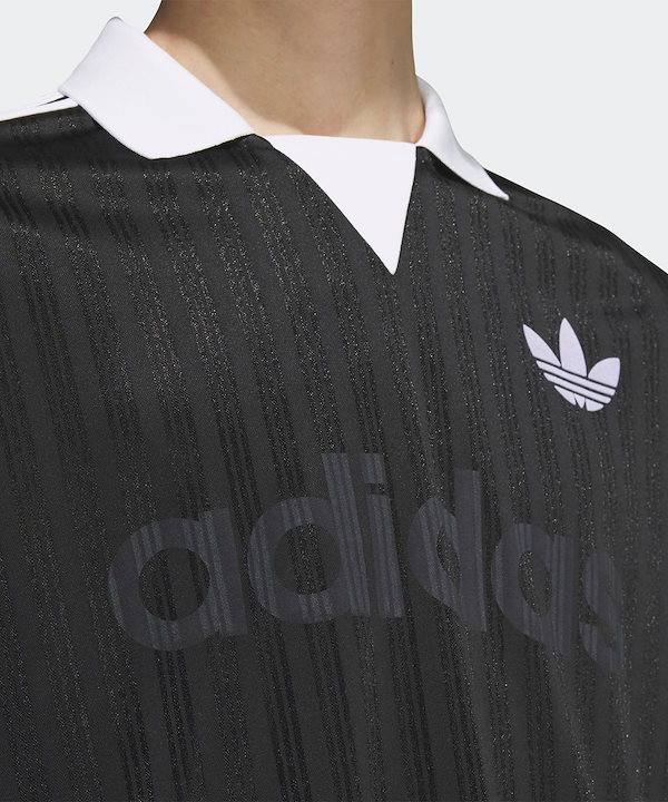 Qoo10 adidas 襟付きゴーリートップ 無地 半袖 ボタン