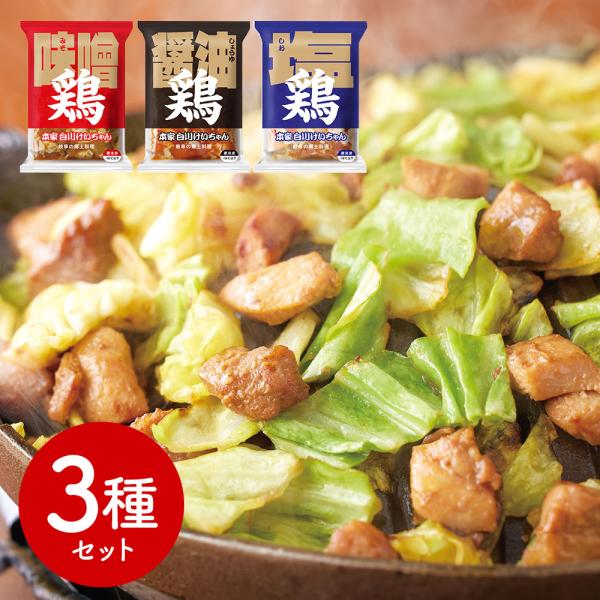 岐阜 本家白川けいちゃん3種セット 味噌味 醤油味 塩味 SISK