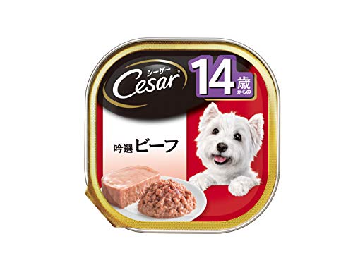 シーザー シニア犬用 14歳からの 吟選ビーフ 100g24個 (まとめ買い) [ドッグフードウェット] 5,254円