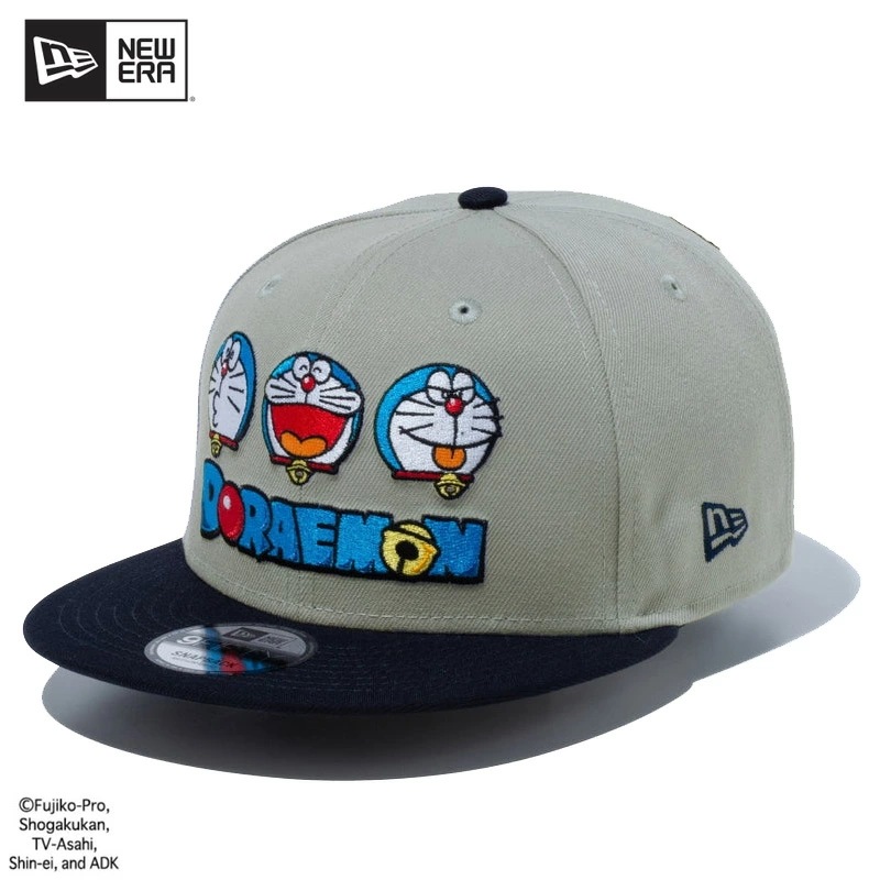 ニュー エラ NEW ERA 9FIFTY ドラえもん サイドパッチ グレー/ネイビー　ゴルフ キャップ 帽子 [BB]