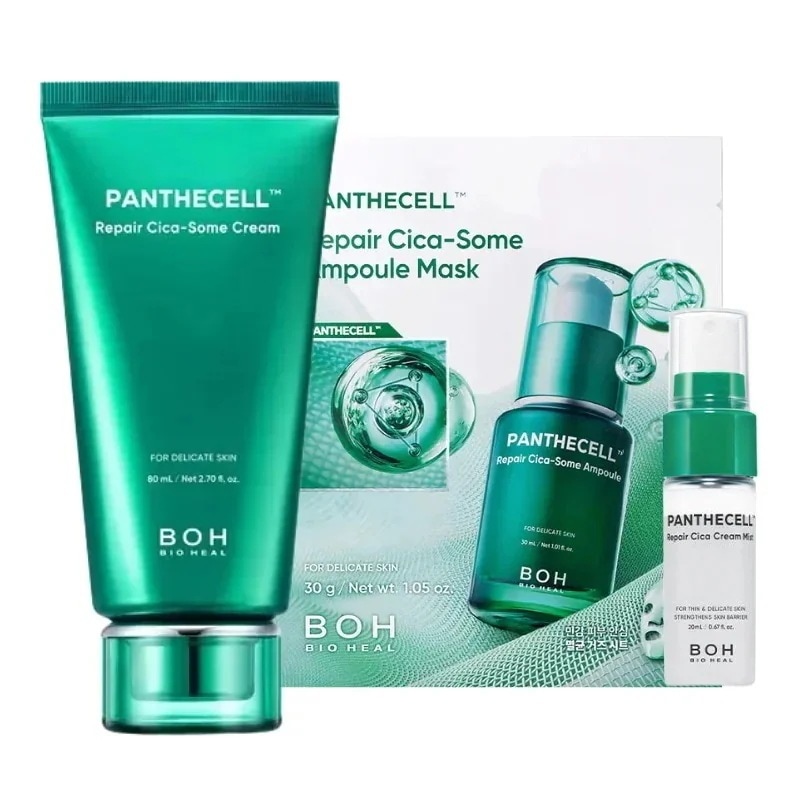 【CICA】 パンテセルリペアシカソームクリーム, 80ml （＋クリームミスト20ml＋アンプルマスク1枚を追加プレゼント）