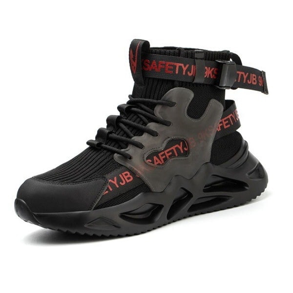 安全靴 作業靴 鋼先芯入り おしゃれ スニーカー メンズ 靴 ハイカット 軽い 耐磨耗 工事現場 つま先保護 セーフティーシューズ 5,933円