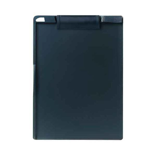 （まとめ）TANOSEE クリップボード A4タテ ネイビー 1枚[x30セット]