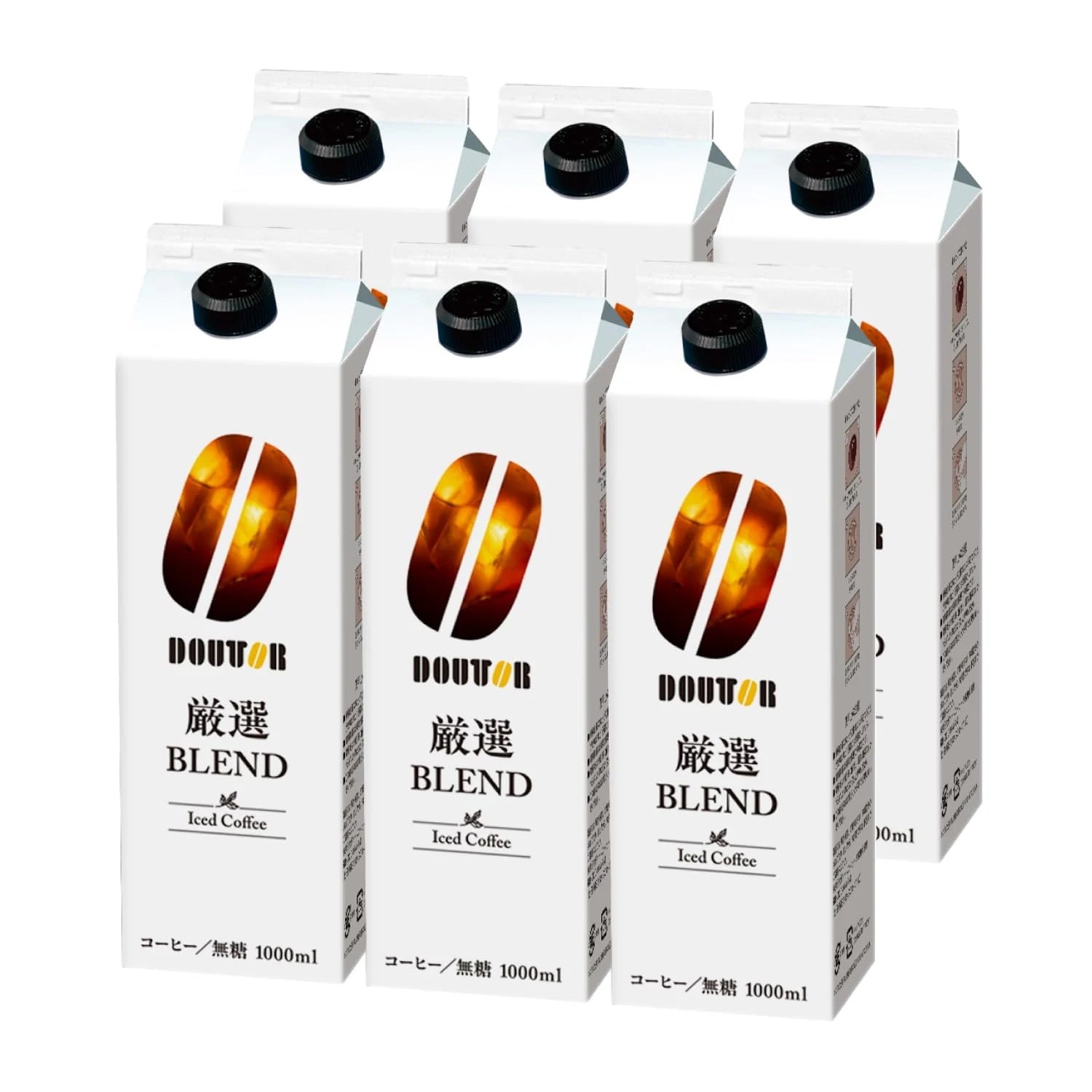 ドトールコーヒー リキッドコーヒー無糖 1000ml×6本 4,421円