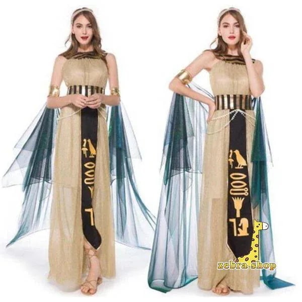 クレオパトラ 女王 エジプト Golden クレオパトラ 大人用コスチューム ハロウィン コスプレ 衣装 大人用 面白い キャラクター
