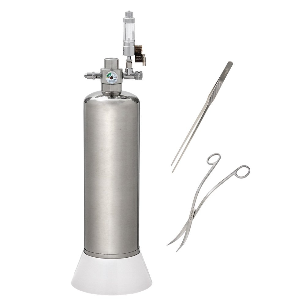 アクロ　ピンセット・ハサミ付き　化学反応式ＣＯ２ジェネレーターセット　クエン酸重曹付属　水草育成　ＣＲＣ10―17―10―10―00