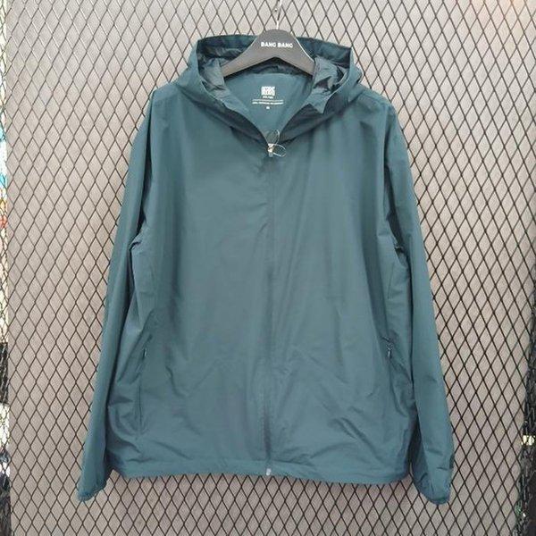 HC03 秋のビッグサイズウインドブレーカーフード付きジャンパー58 BUL704 (41275982)