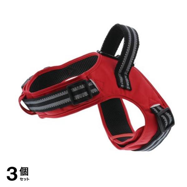 ペティオ ラブハーネス S 小型犬用胴輪 レッド 1個入 (W56437) 3個セット