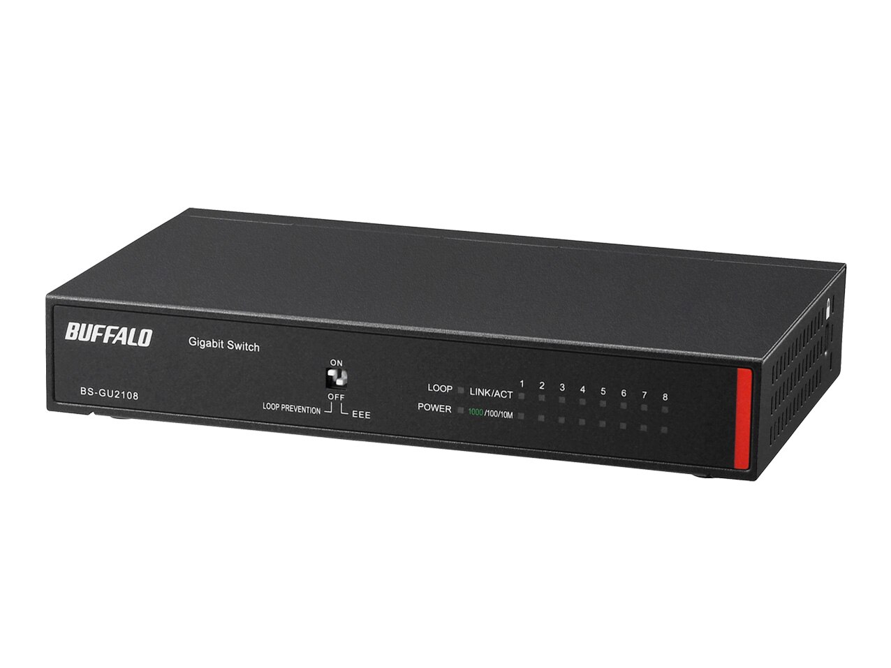 BS-GU2108 [ブラック] 法人向けGiga対応 Layer2 アンマネージスイッチ 8ポート