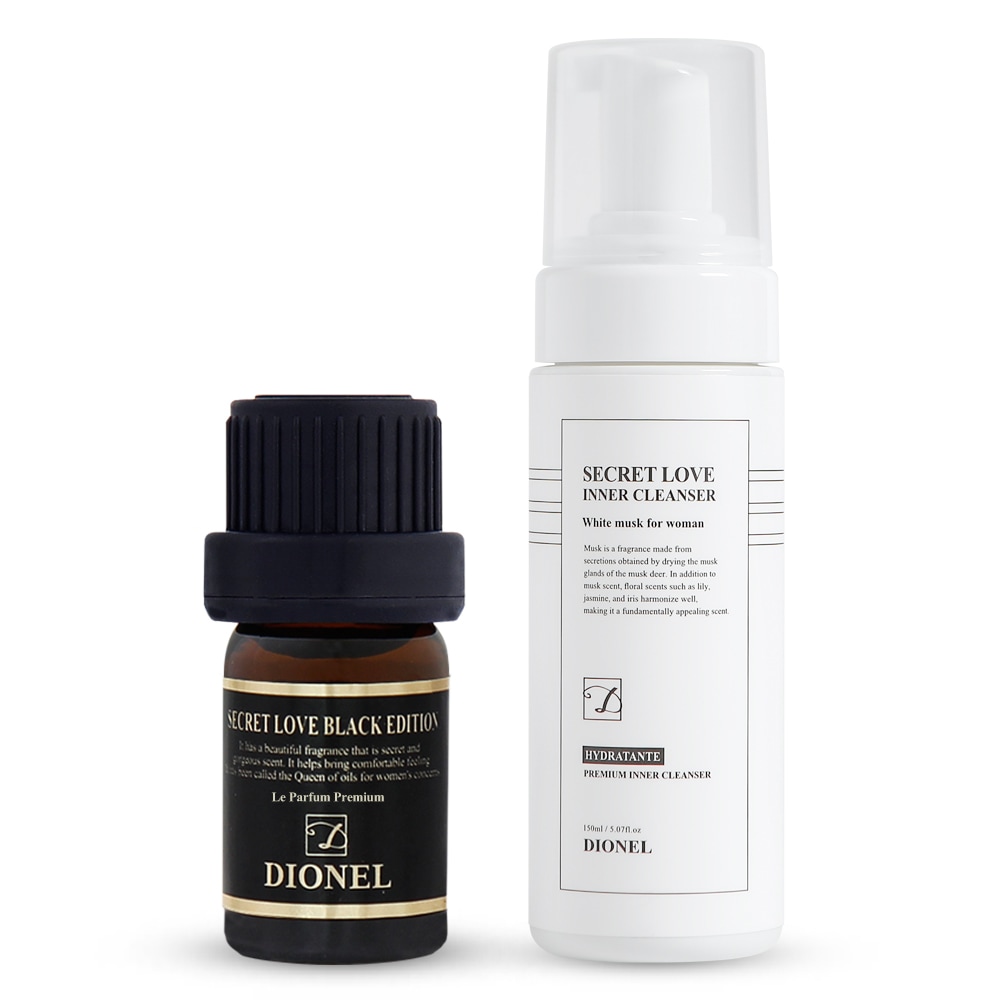 ディオネル シークレットラブ Yゾーン ケア インナーパフューム 5ml + インナークレンザー 女性ウォッシュ 150ml