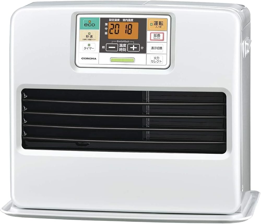 【30日保証/新品/即納】CORONA(コロナ) 石油ファンヒーター 【日本生産】 (木造15畳 / コンクリート20畳 まで) 大型操作パネル 入切タイマー