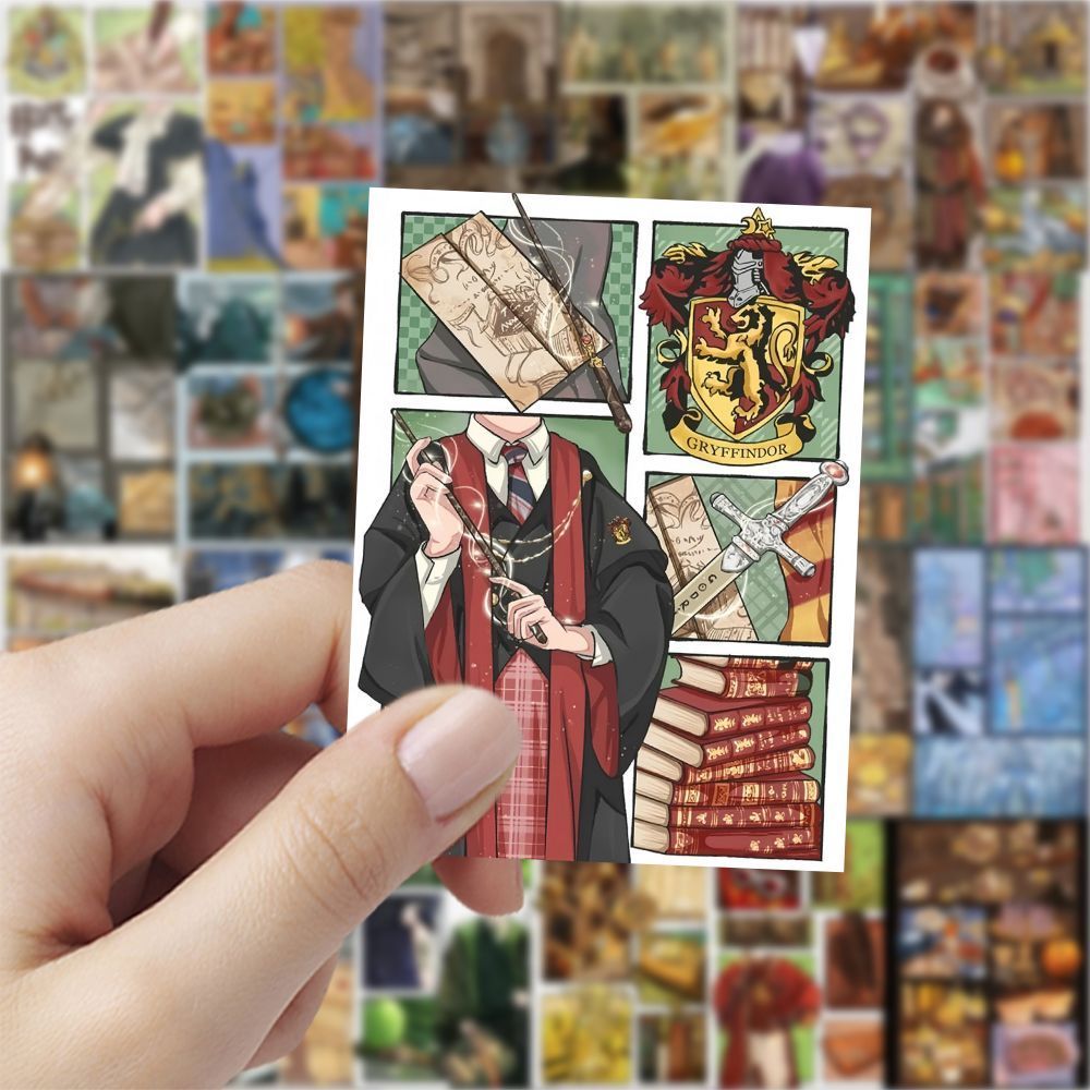 【1つ買うと10つ無料】9 ハリーポッター絵コンテイラストステッカーシーンつなぎ合わせホグワーツ装飾携帯電話 Diy ステッカー