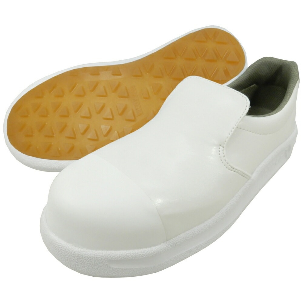 日進ゴム　Hyper V デルタ　樹脂先芯入り　防刃機能付き厨房シューズ　DSV-7100　白【取り寄せ商品・即納不可】