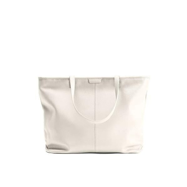 Leatherology Ivory/Gold Hardware Large Zippered Downtown Tote 並行輸入品