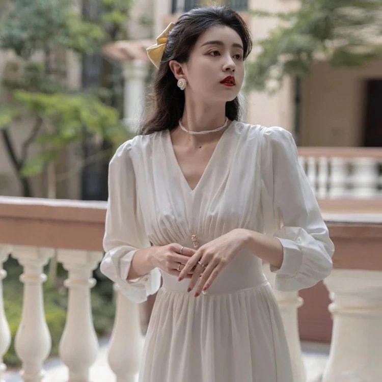 パーティードレス大人気 新作 高級感 気質 ワンピース 花嫁ロングドレス 結婚式ワンピース 結婚式 ドレス ウェディングドレス 白 ロングドレス 韓国ファッション4