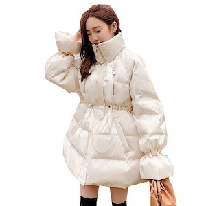冬の韓国版の長い厚手のダウンジャケット