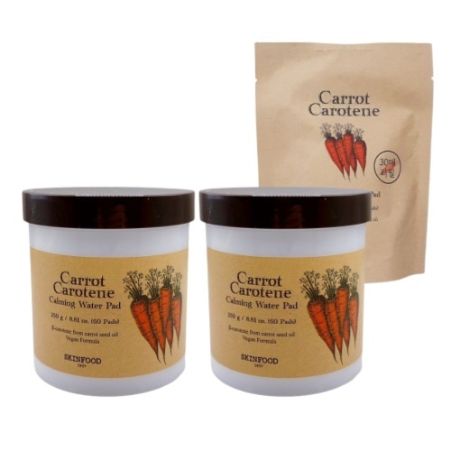 [150枚セット] キャロットカロテンカーミングウォーターパッド 60枚 x 2ea+詰め替え30枚