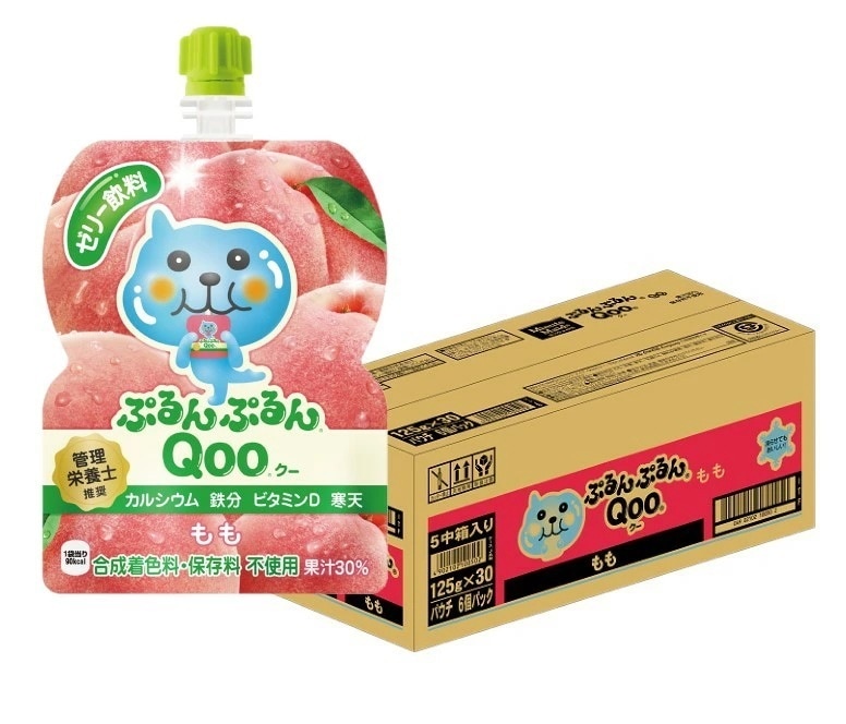 【送料無料】コカコーラ ミニッツメイド ぷるんぷるんQoo クーもも ゼリー飲料 パウチ 125g30個/1ケース