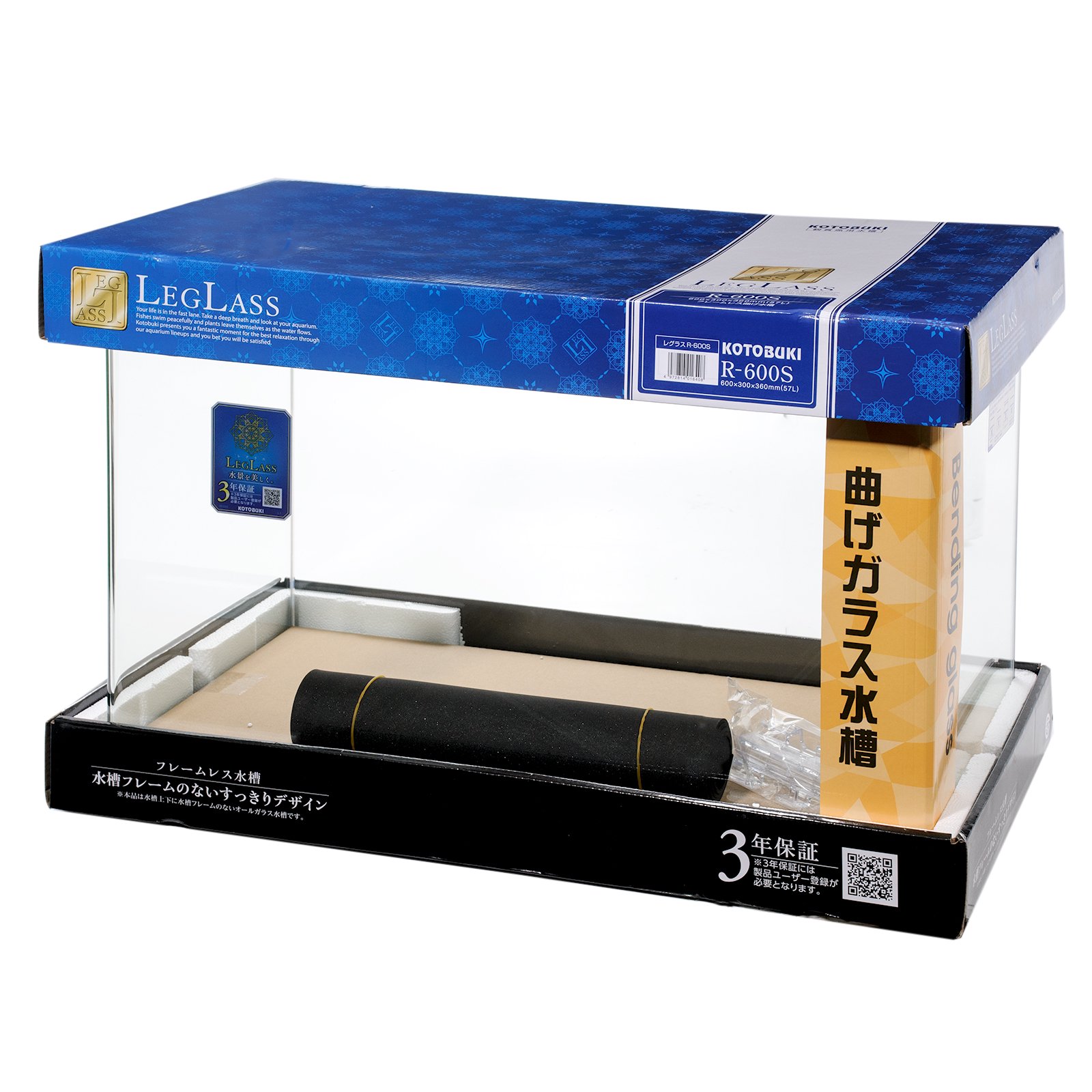 コトブキ工芸　ガラス水槽　レグラス　Ｒ－６００Ｓ（６０X３０X３６ｃｍ）　６０ｃｍ水槽（単体）　お一人様１点限り　ＣＲＣ10―11―01―50―00