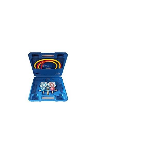 Refrigeration Air Conditioning AC Diagnostic Manifold Gauge Tool Set R134A-R404A-R407C 並行輸入品