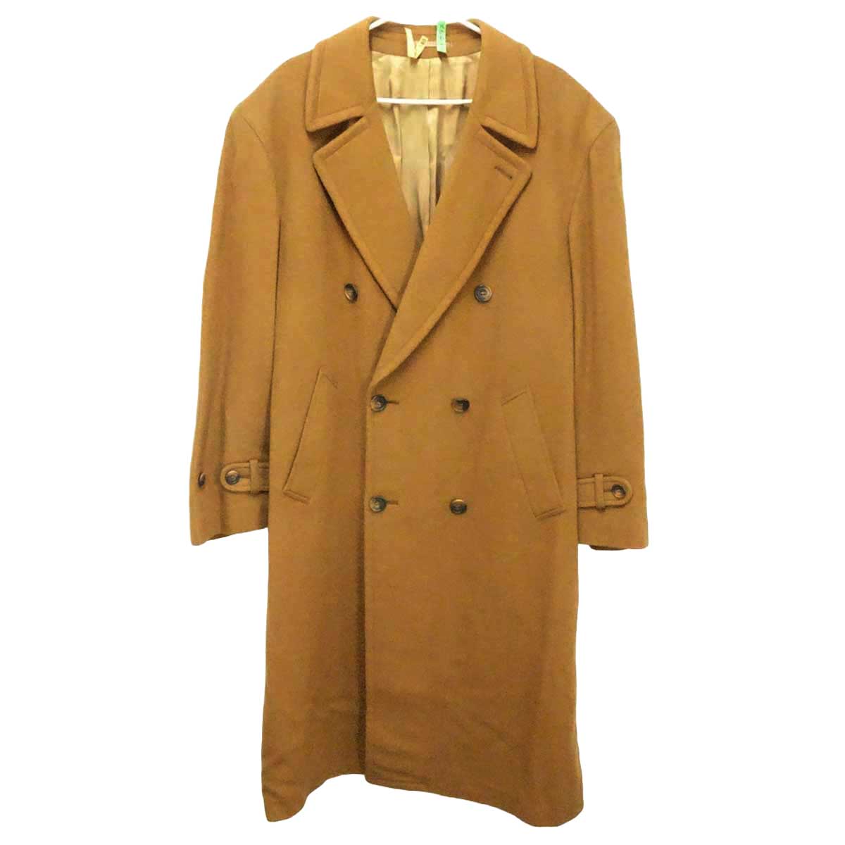 【中古】セリーヌ カシミヤ混 チェスターコート TRIESTE 52 キャメル メンズ CELINE アウター