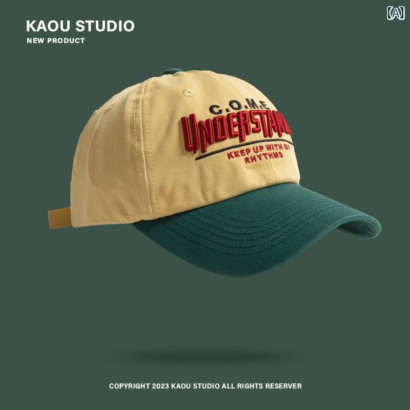 キッズ ベースボール キャップ カジュアル 春夏秋 日除け 帽子 アウトドア スポーツ レジャー 大きい ヘッド キャップ 親子 スタイル 刺繍 対照的 色 野球帽 男の子 ガールズ スポーツ