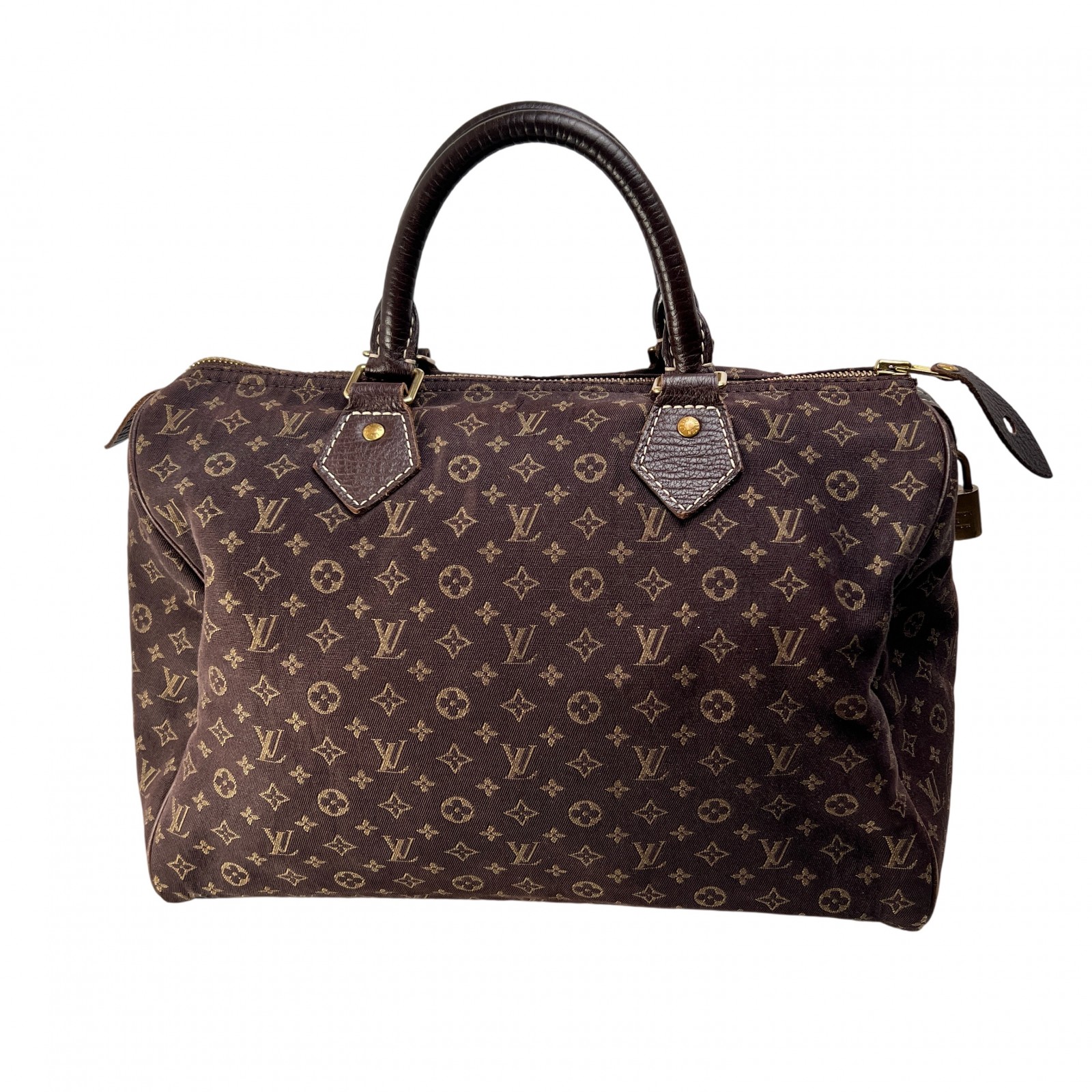 LOUIS VUITTON ルイヴィトン スピーディ30 モノグラム・ミニラン キャンバス ハンドバッグ ブラウン A-14130