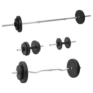 バーベル＆ダンベル プレートセット付 60kg