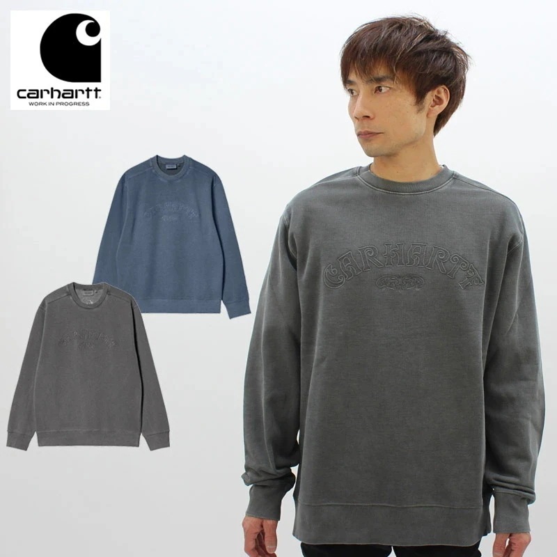 カーハート ダブリューアイピー VERSE SCRIPT SWEATSHIRT (i030640) メンズ クルースウェット 長袖 トレーナー 12,197円