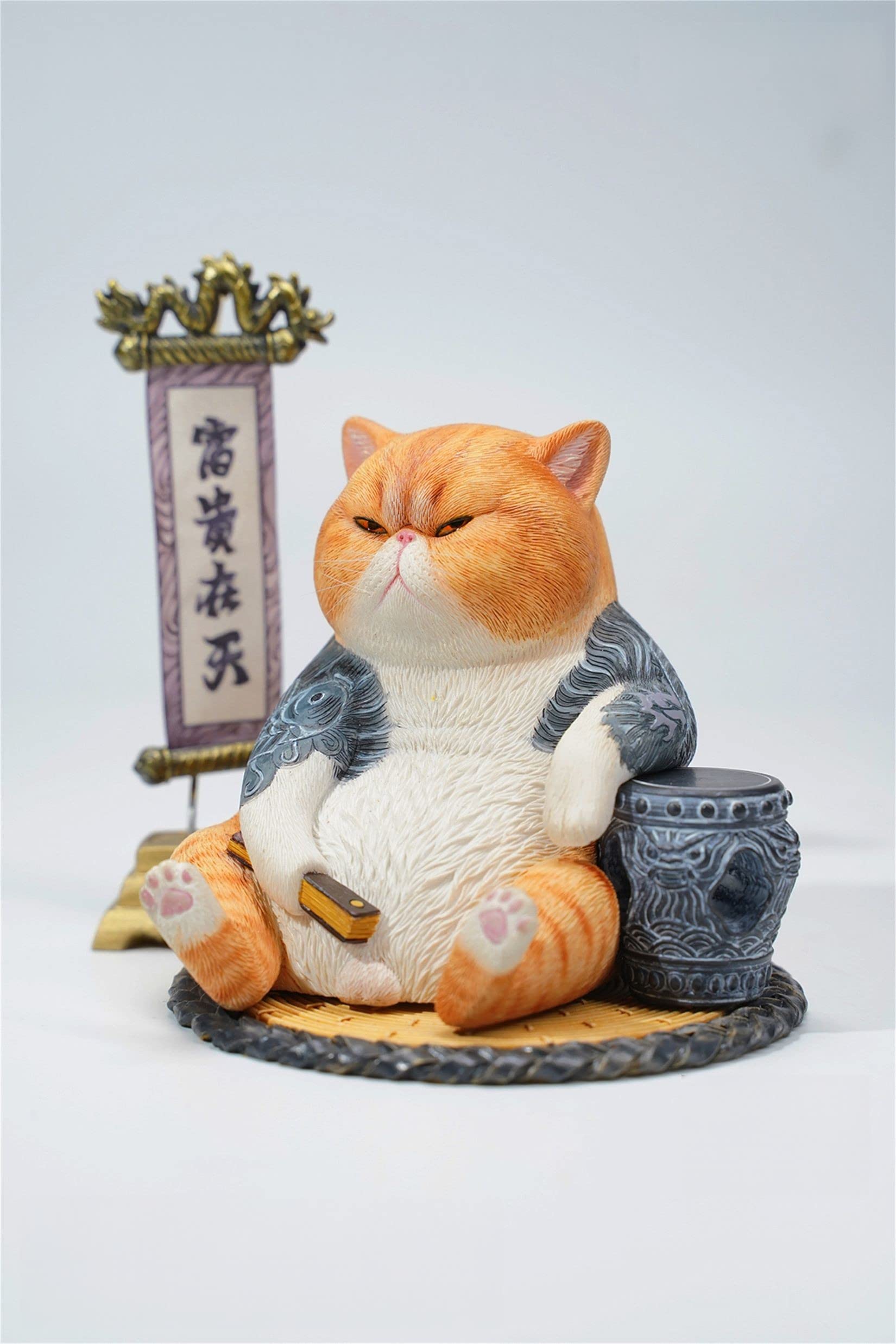 JXK 猫 フィギュア 家猫 極道猫 模型 モデル 可愛い リアル ベンチ コレクター プラモデル 装飾 大人用 撮影道具 ネコ好き 誕生日 プレゼント スタチュー 小物 置物