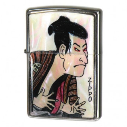 ZIPPO フレーム貝貼りエポ 江戸兵衛